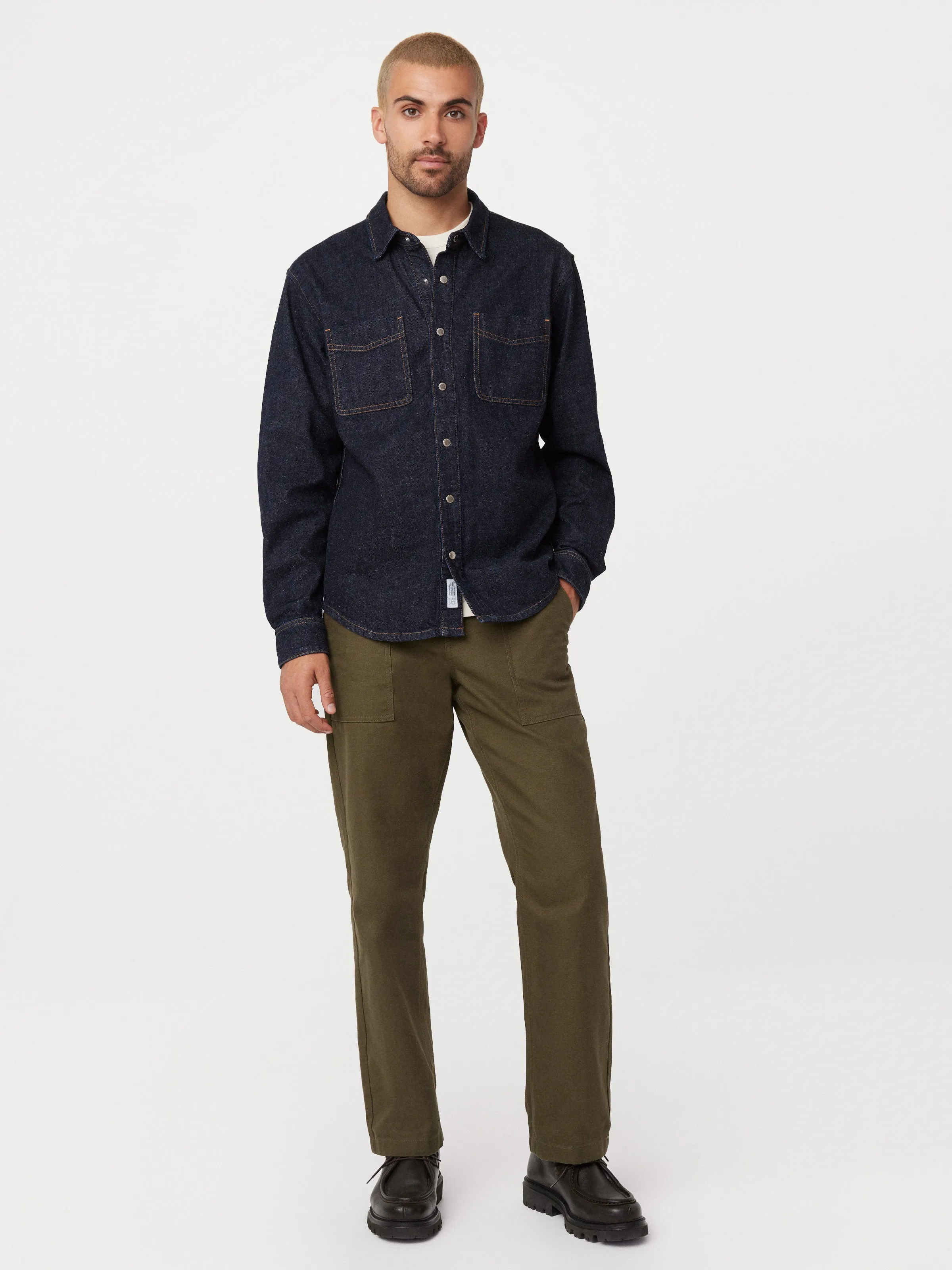 The Kent Denim Shirt in Navy