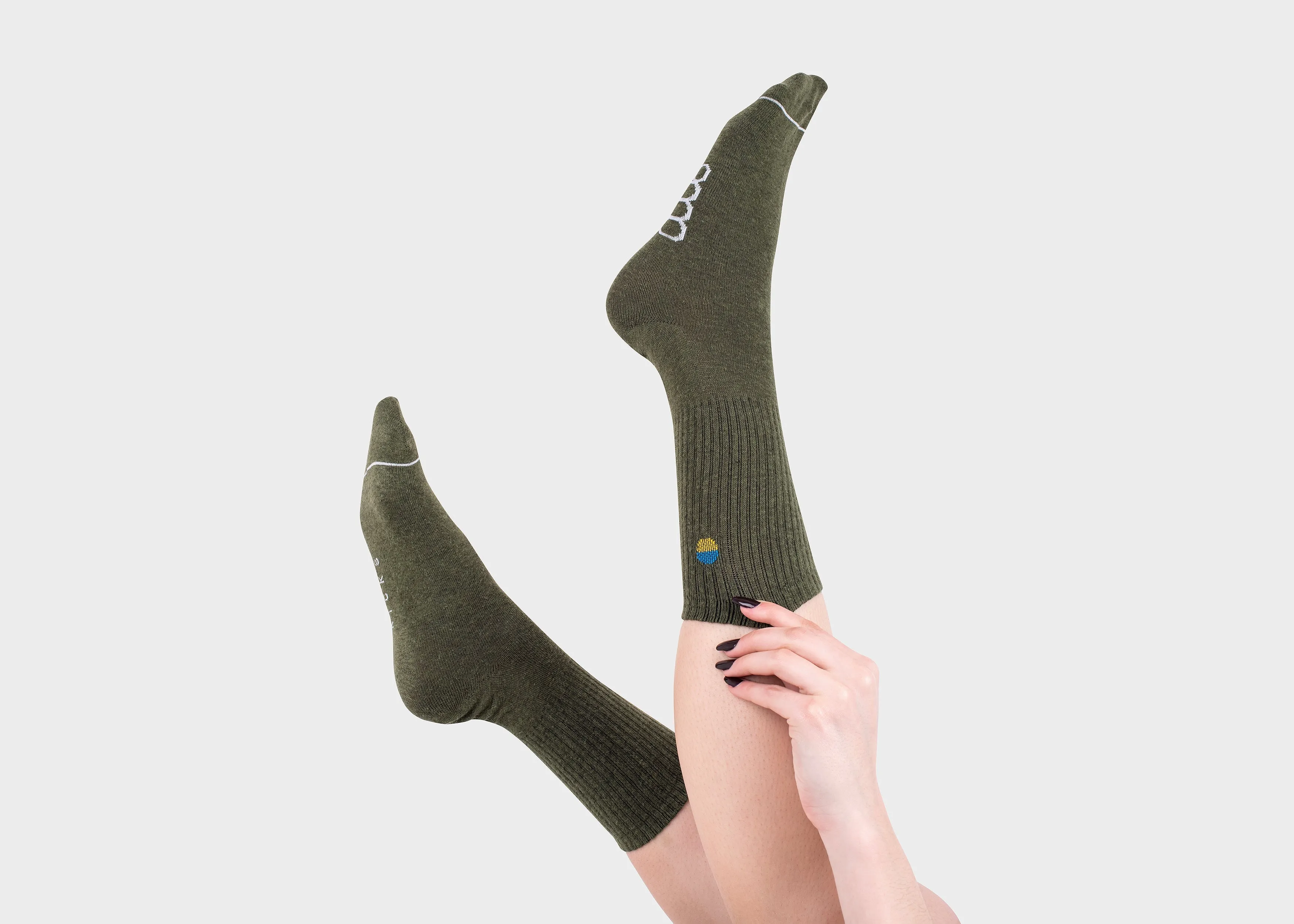 Ukraine Crew Socks Dark Green