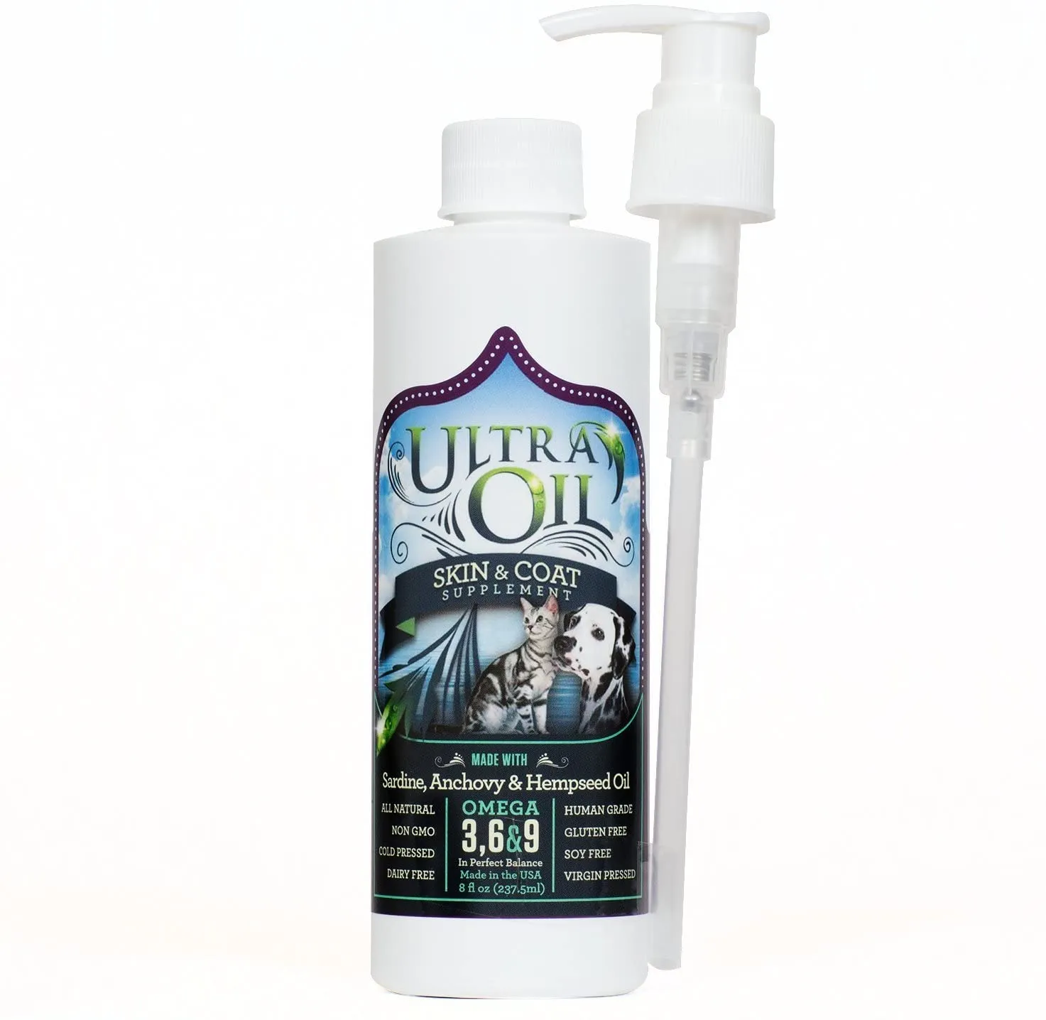 Ultra Oil Skin and Coat Supplement for Dogs and Cats