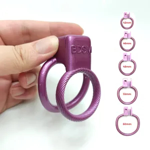 Ultra Purple Circle Bondage Chastity Cage