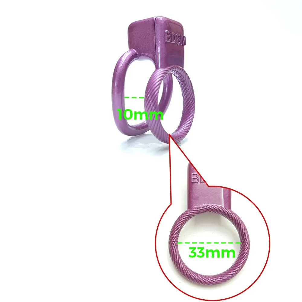 Ultra Purple Circle Bondage Chastity Cage