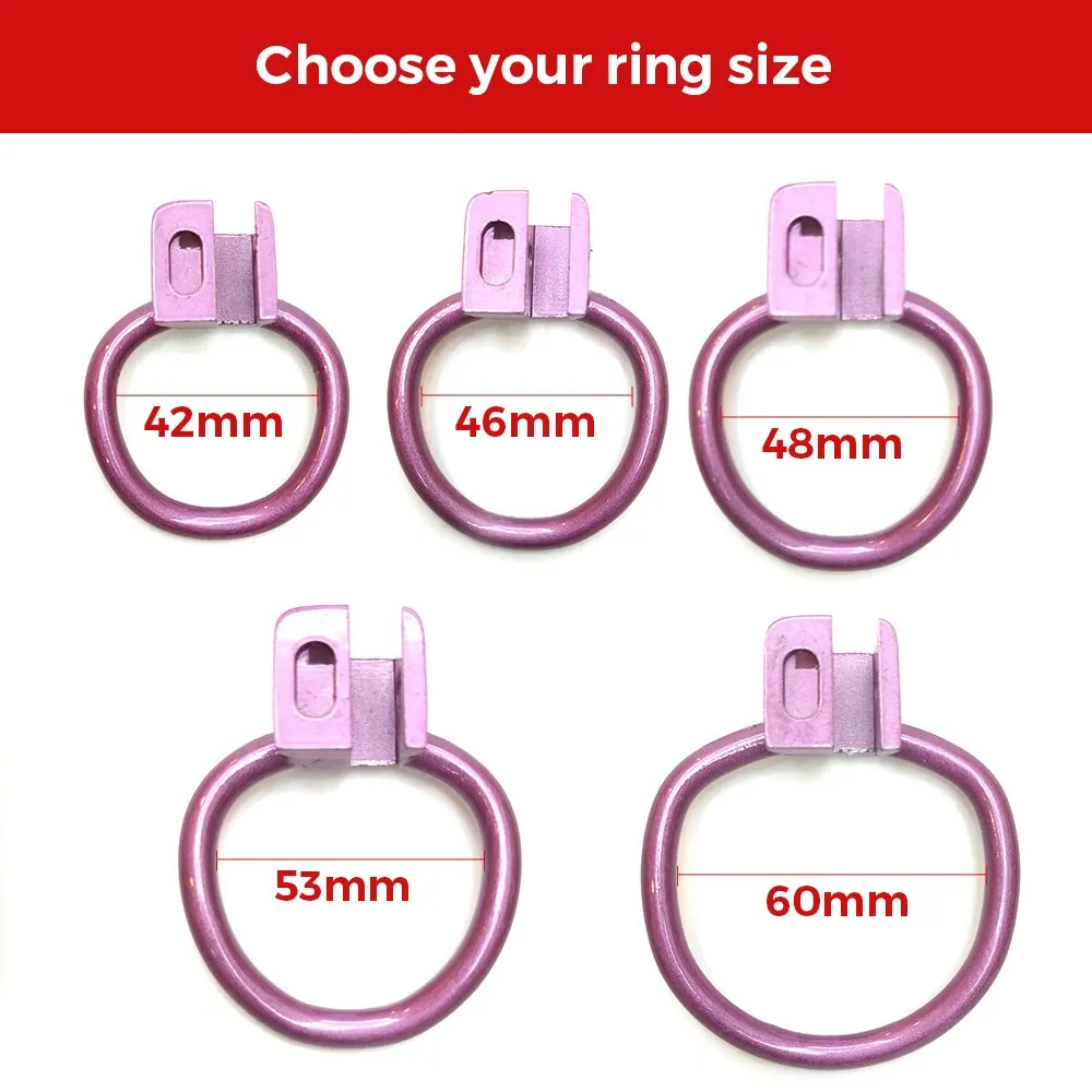 Ultra Purple Circle Bondage Chastity Cage