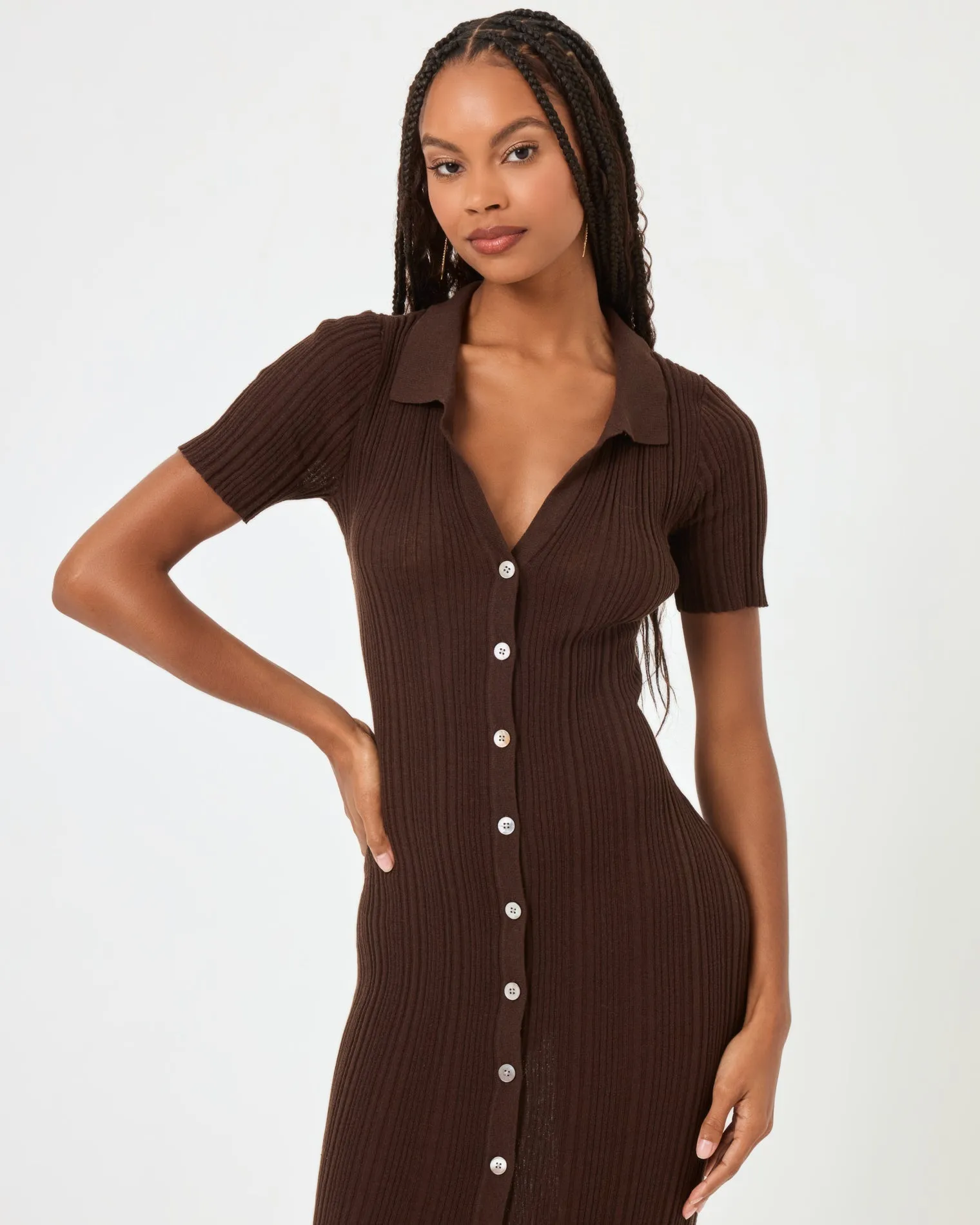 Undertow Dress - Espresso Bean