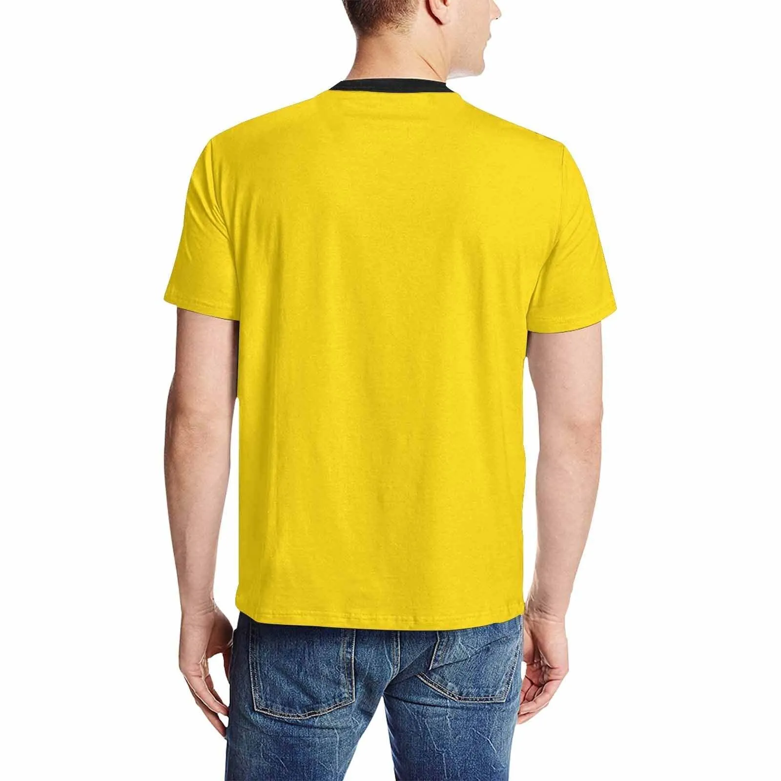 Uniquely You Mens T-Shirt /  Gold Yellow     - Short Sleeve Casual Shirt