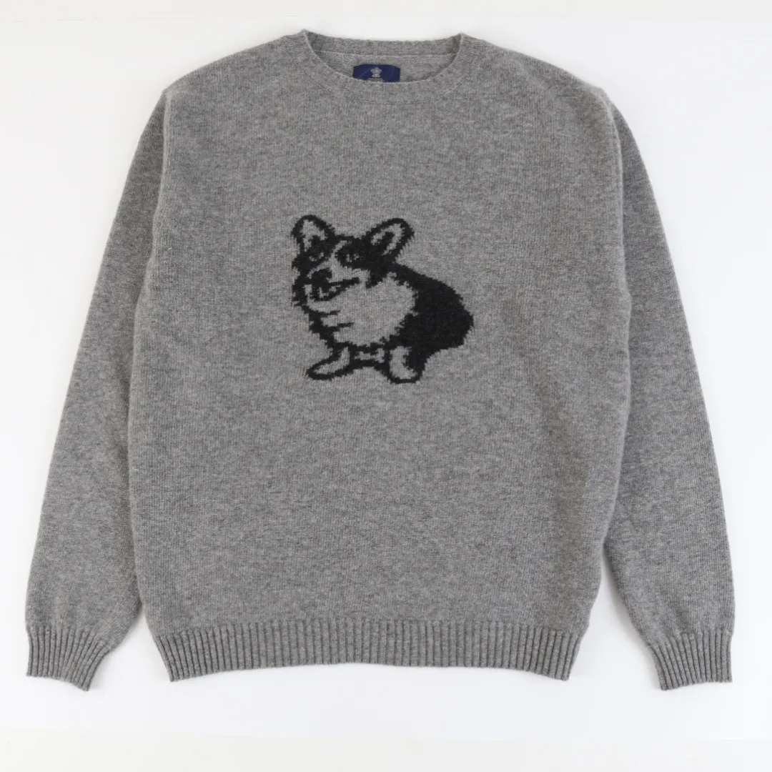 Unisex Corgi Dog Wool Sweater