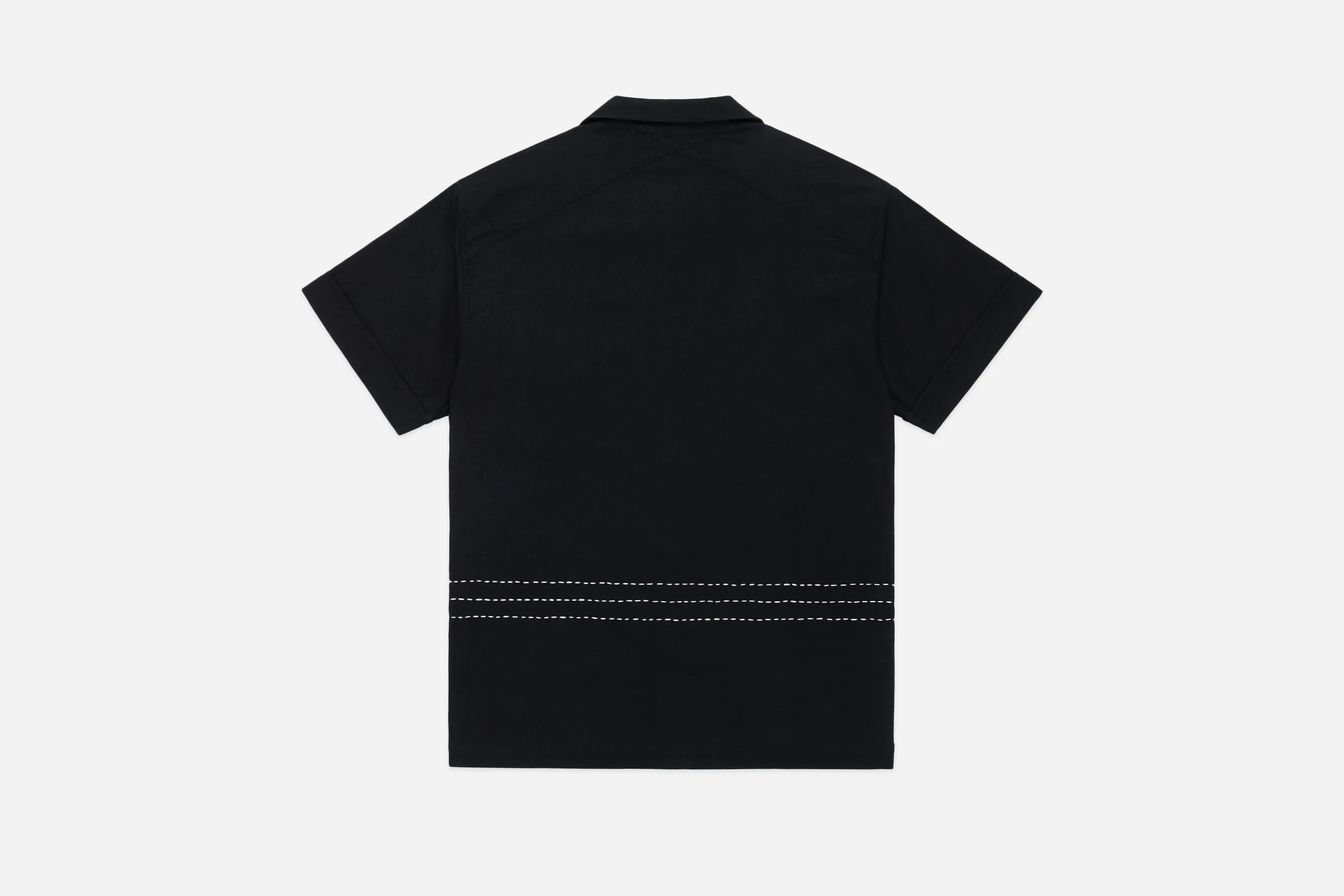 Vacation Shirt ~ Black Hand Stitch