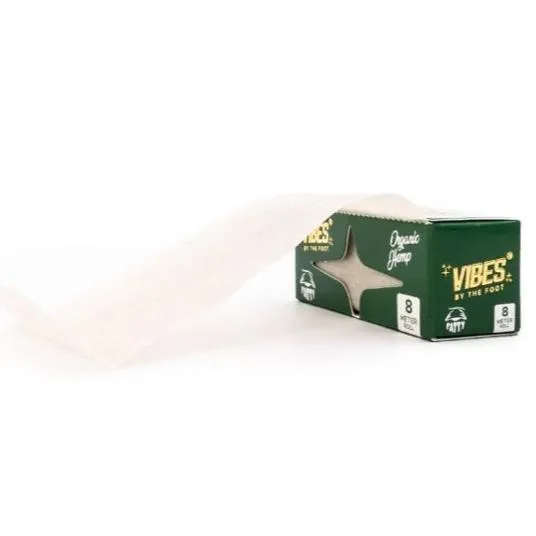 Vibes Organic Hemp - By the Foot - 8M Fatty Paper per Roll