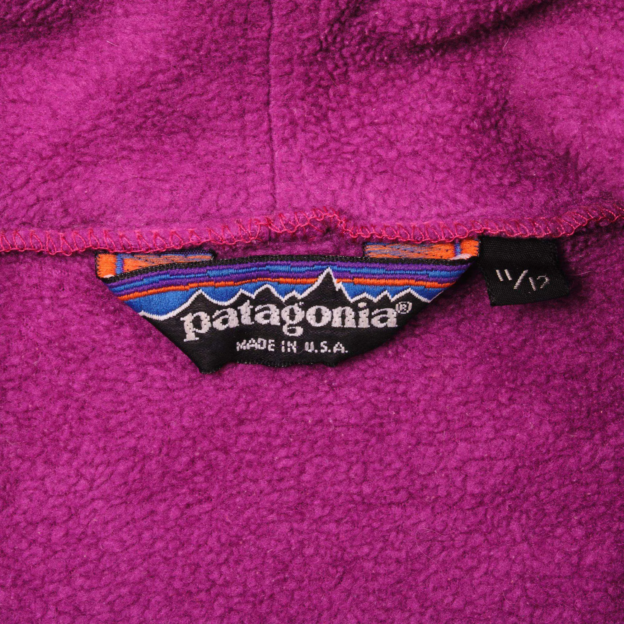 VINTAGE PATAGONIA FLEECE WOMEN JACKET SIZE 11/12 MADE IN USA