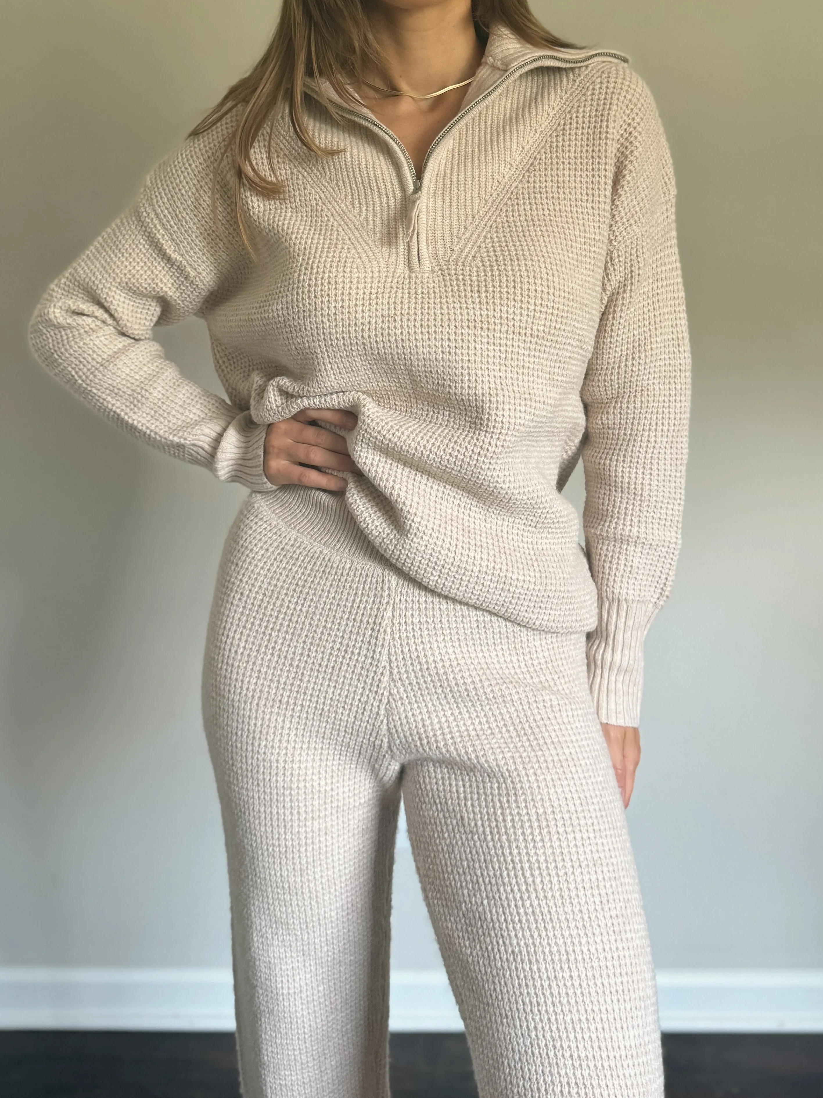 Waffle Knit Set