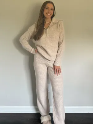 Waffle Knit Set