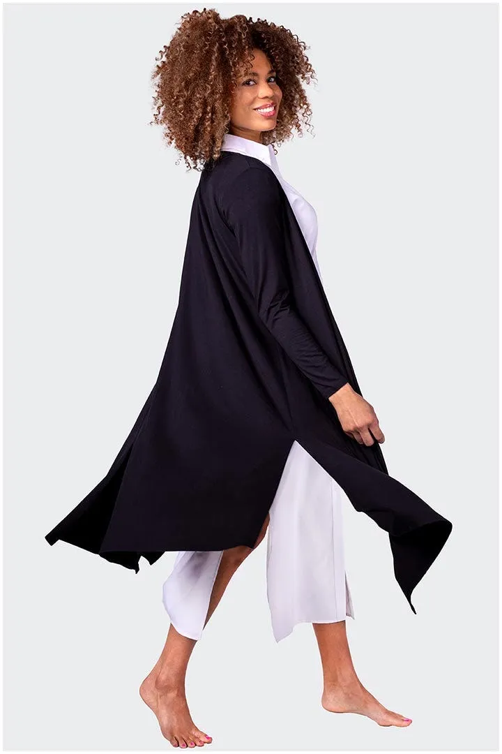 Women's Naples Long Sleeve Tunic  |  Black