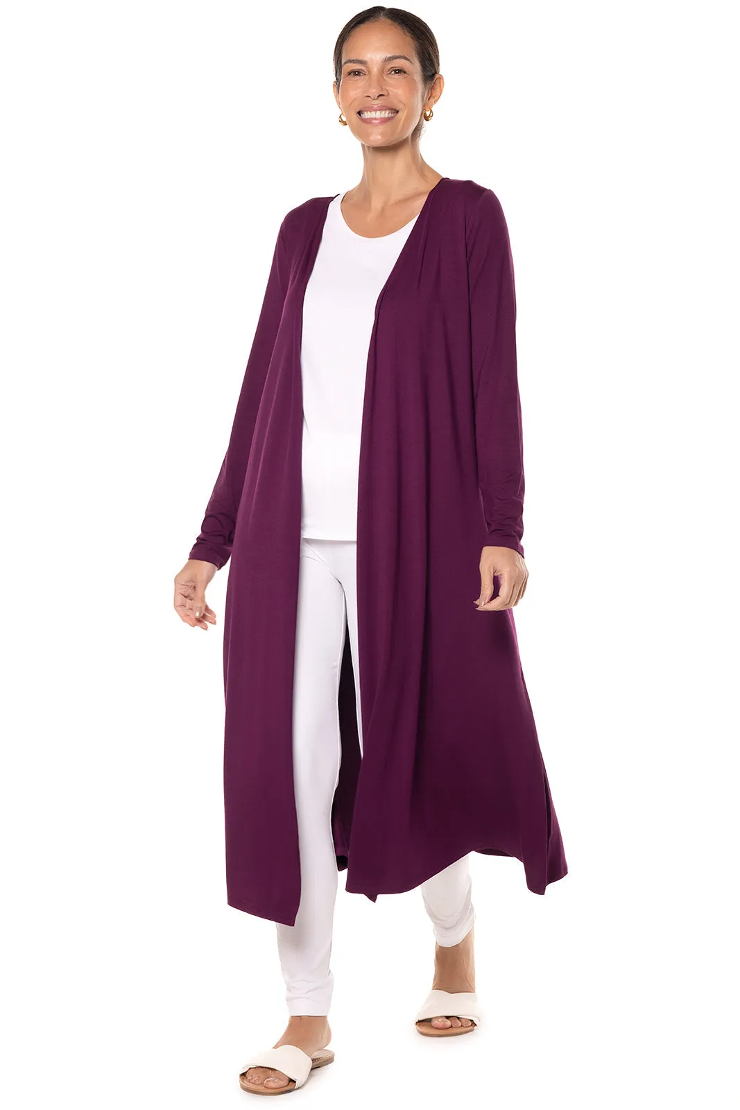 Women's Naples Long Sleeve Tunic  |  Rich Plum