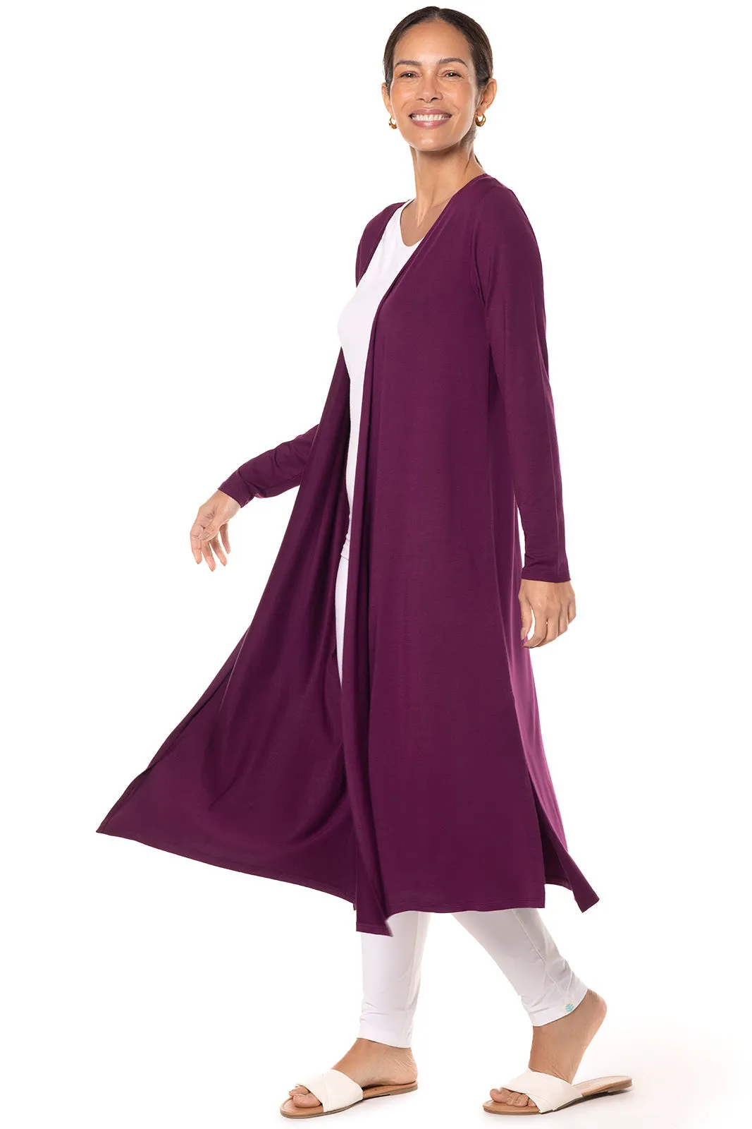 Women's Naples Long Sleeve Tunic  |  Rich Plum