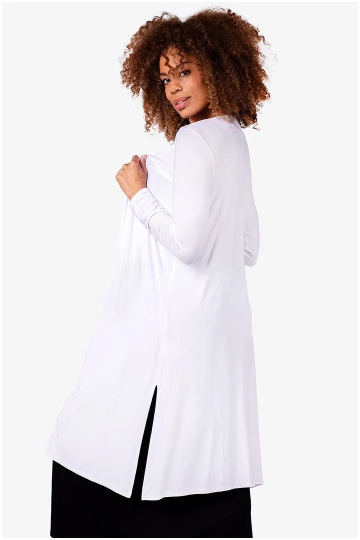 Women's Naples Long Sleeve Tunic  |  White