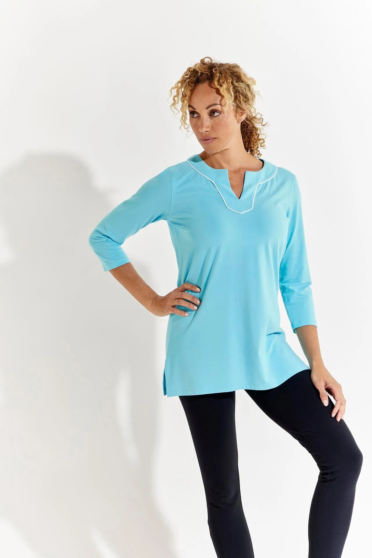 Women's Oceanview Tunic Top  |  Aruba Blue