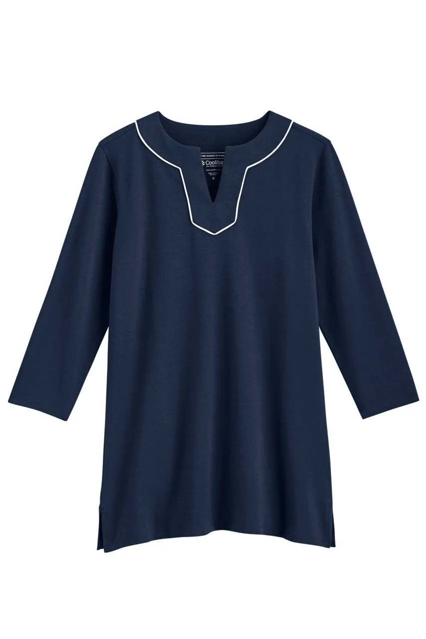 Women's Oceanview Tunic Top  |  Navy