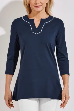 Women's Oceanview Tunic Top  |  Navy