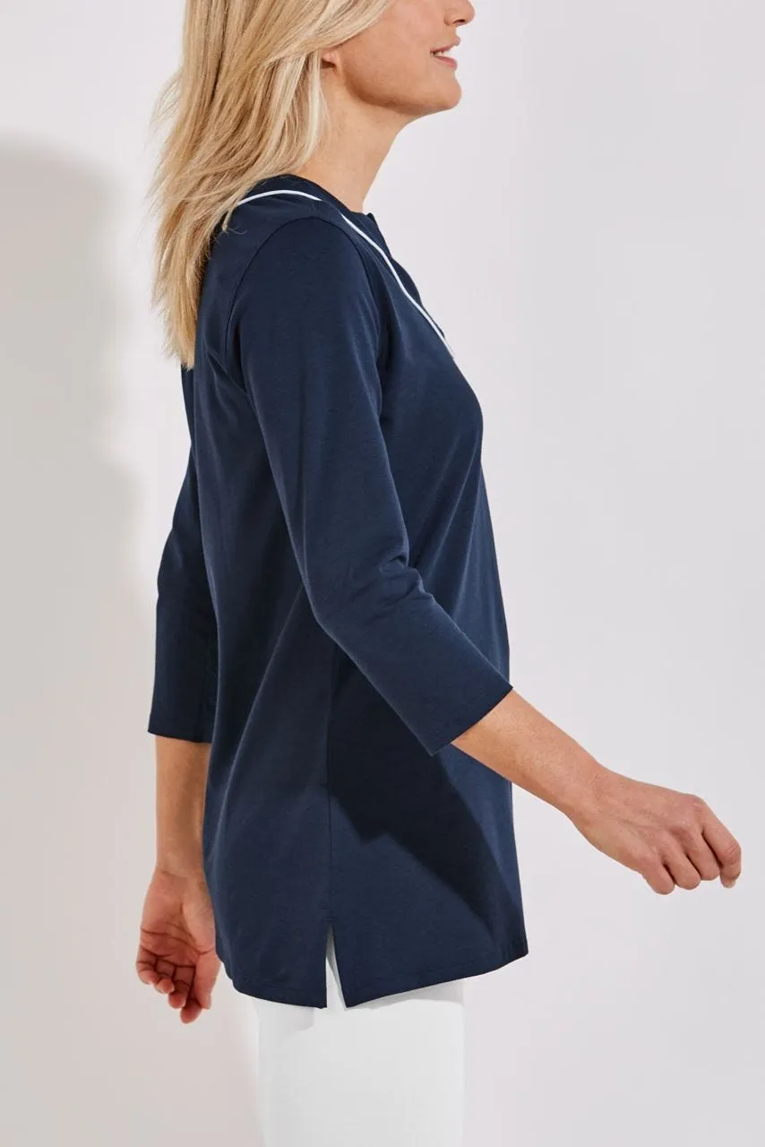 Women's Oceanview Tunic Top  |  Navy