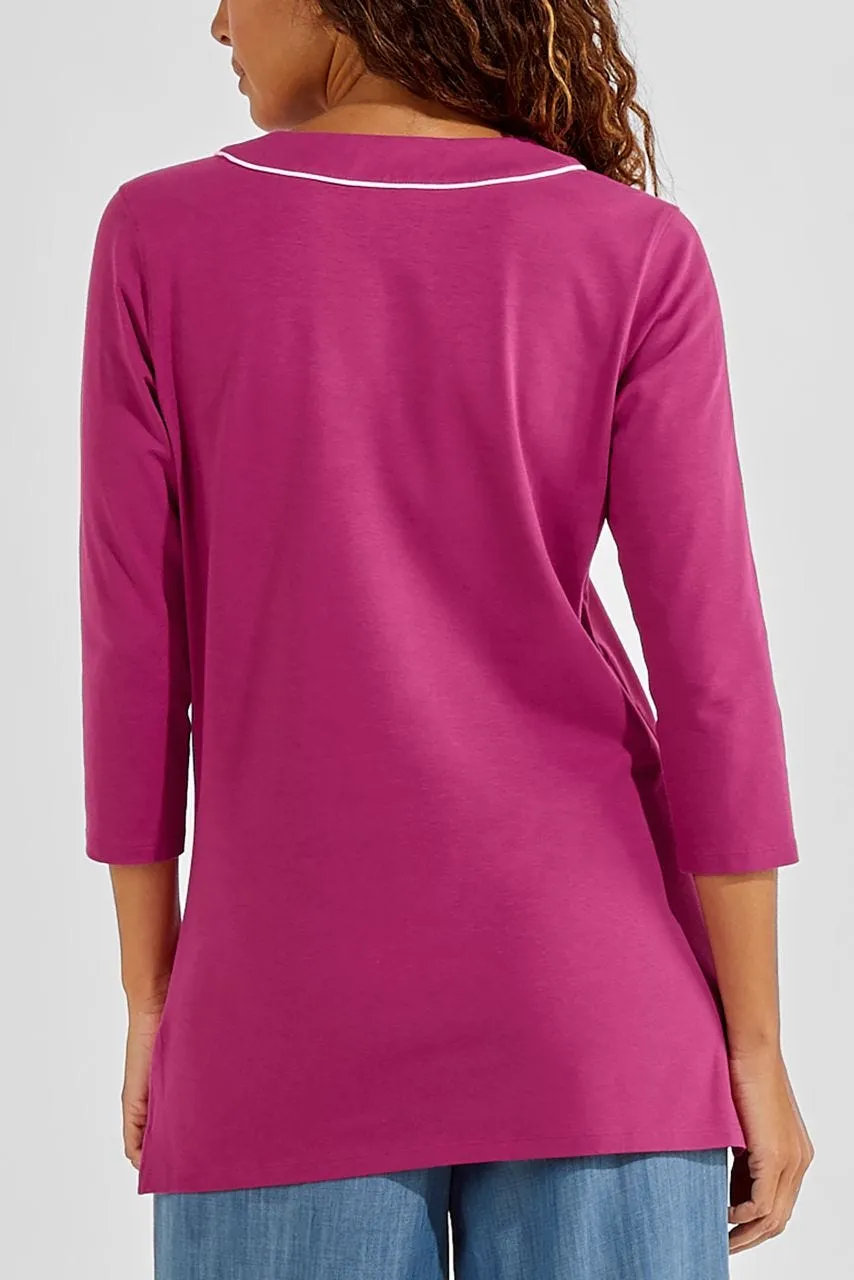 Women's Oceanview Tunic Top  |  Warm Angelica