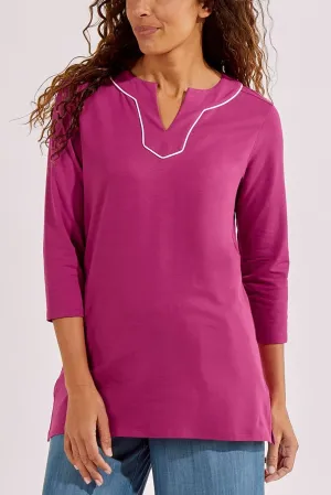 Women's Oceanview Tunic Top  |  Warm Angelica