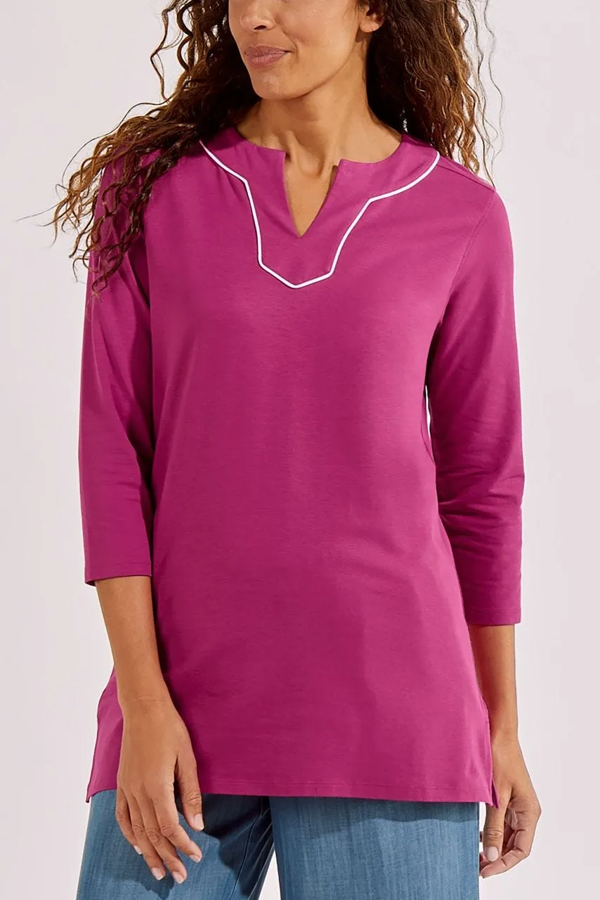 Women's Oceanview Tunic Top  |  Warm Angelica