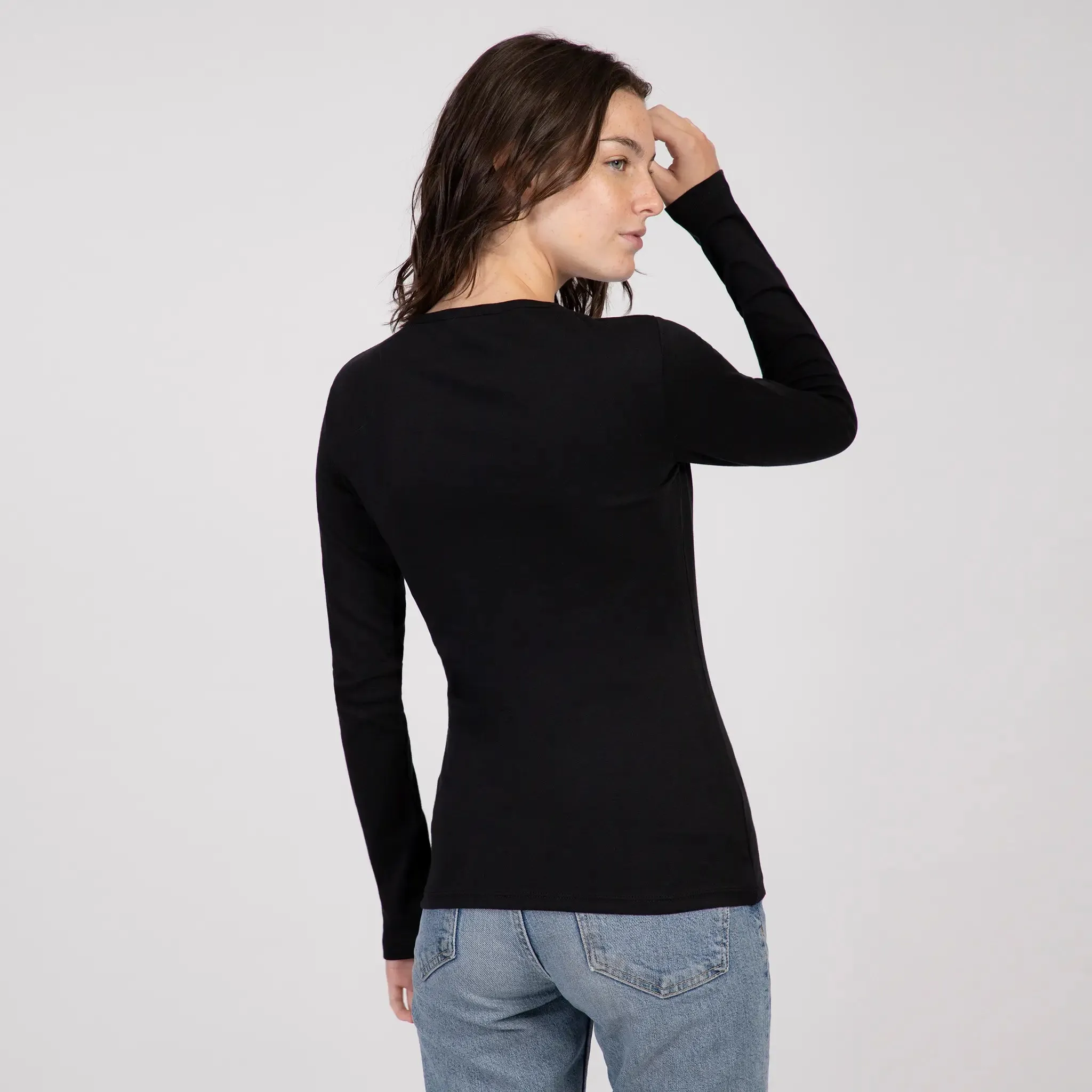 Women's Organic Pima Cotton Long Sleeve Shirt