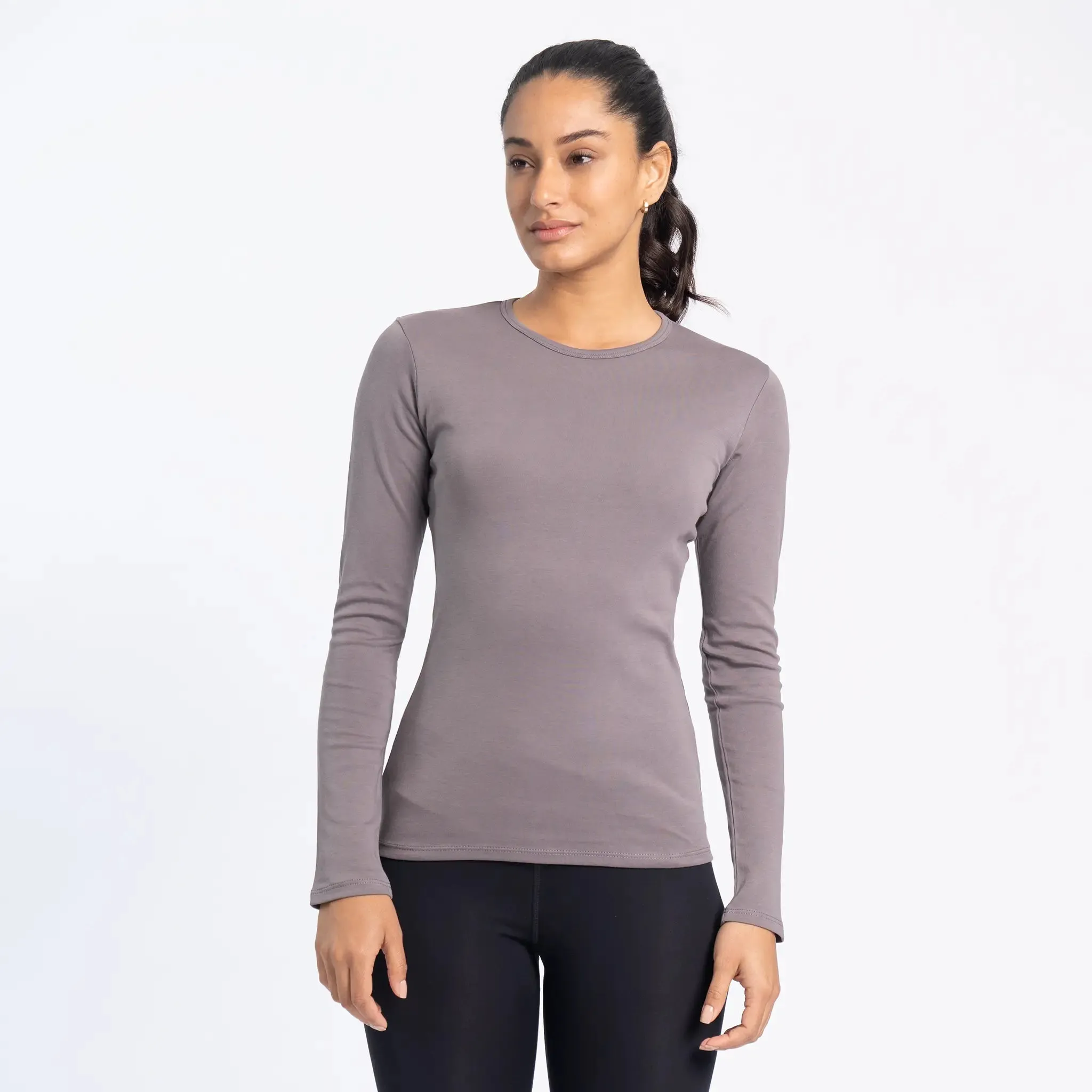 Women's Organic Pima Cotton Long Sleeve Shirt