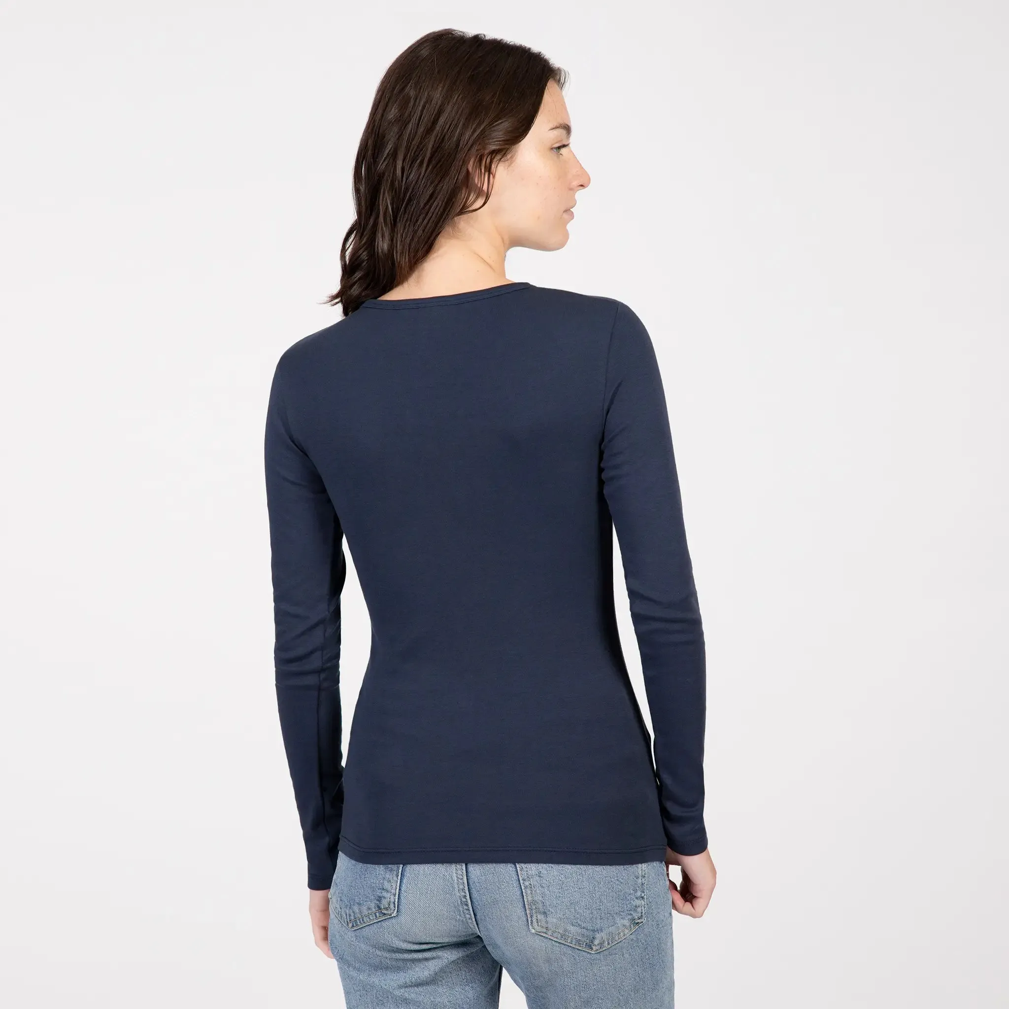 Women's Organic Pima Cotton Long Sleeve Shirt