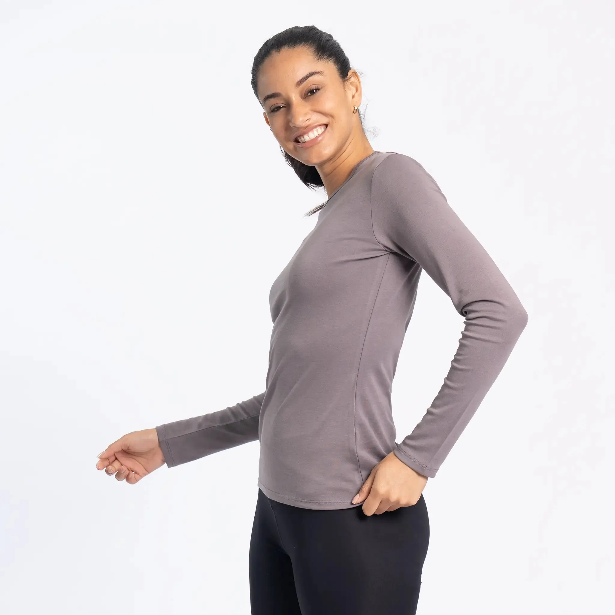 Women's Organic Pima Cotton Long Sleeve Shirt