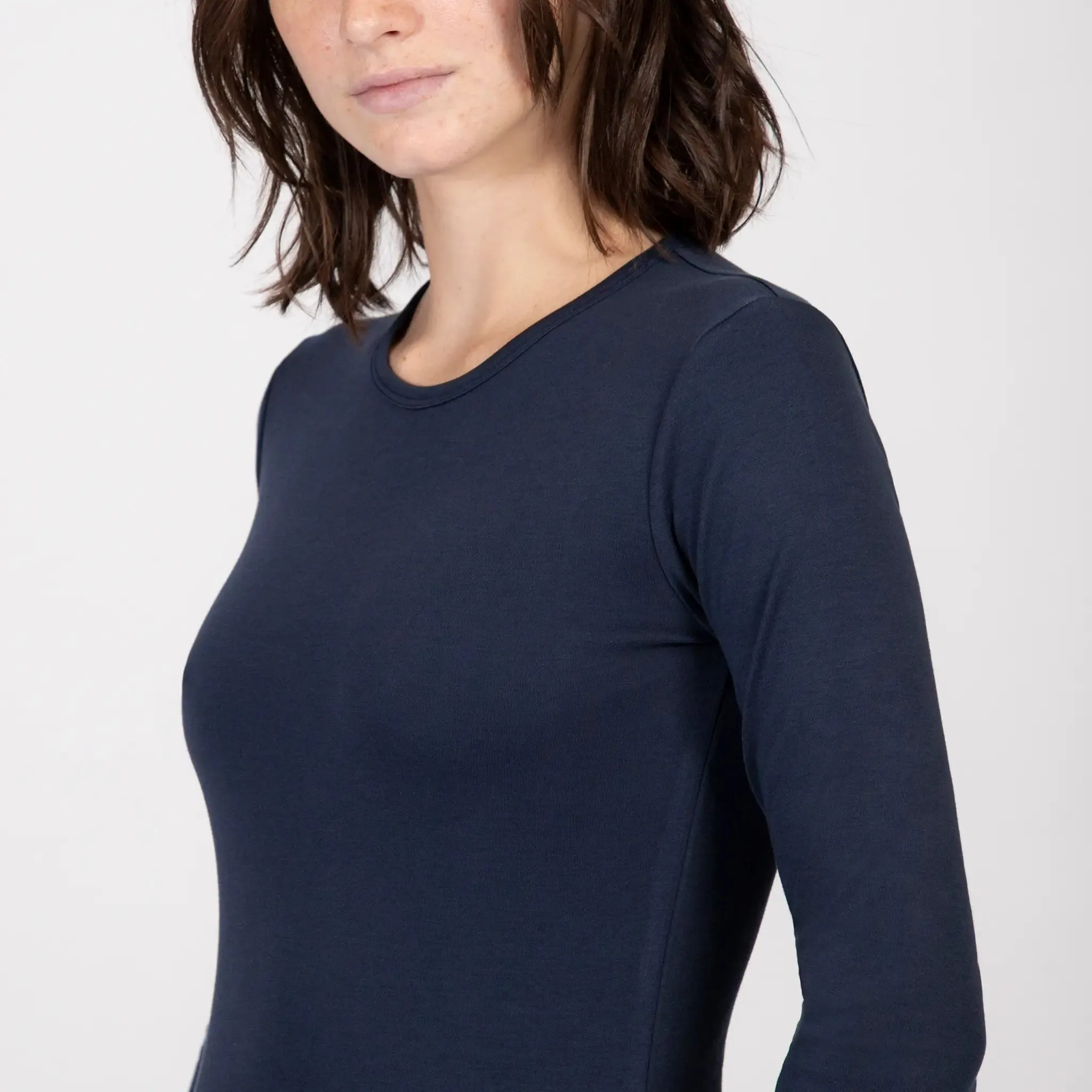 Women's Organic Pima Cotton Long Sleeve Shirt