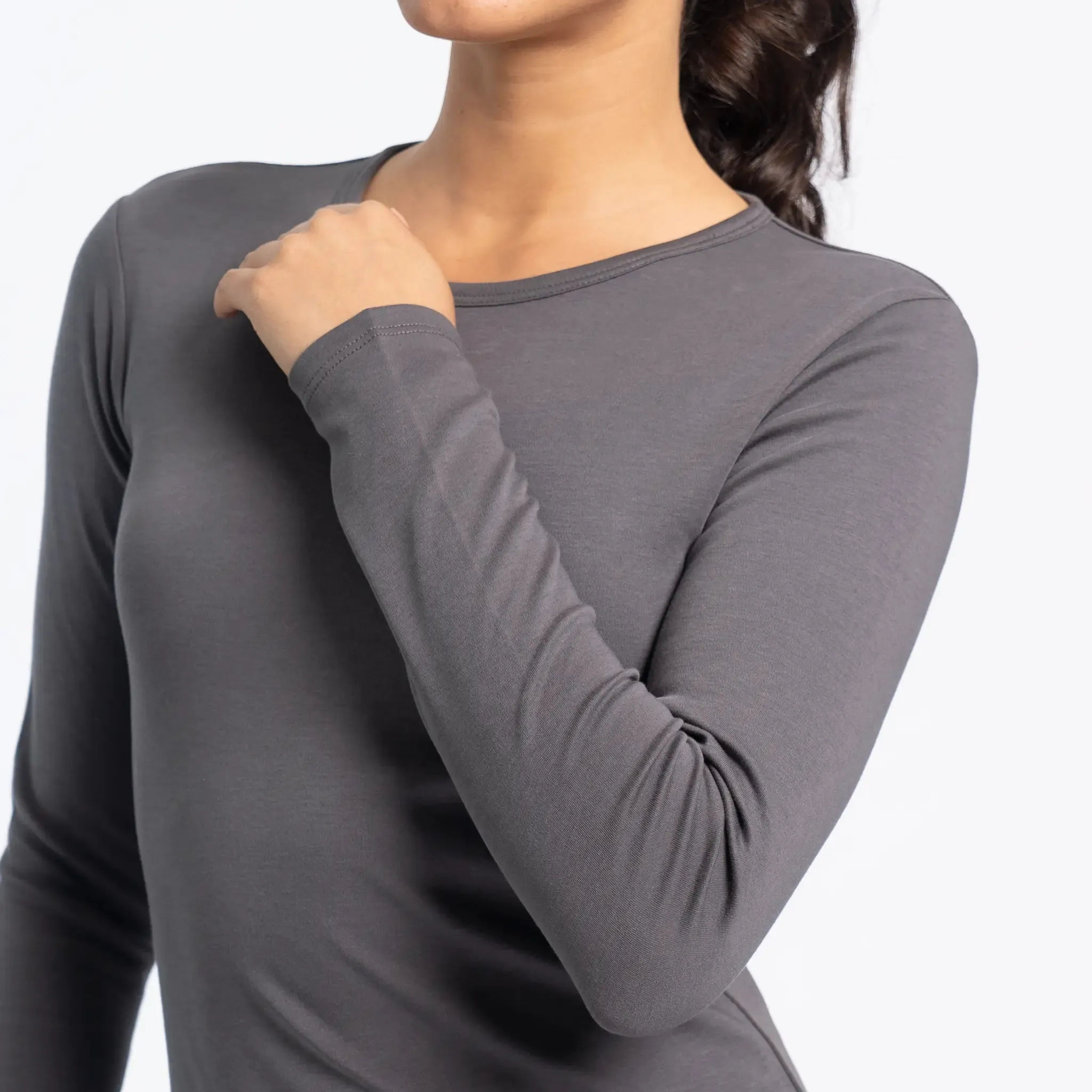 Women's Organic Pima Cotton Long Sleeve Shirt