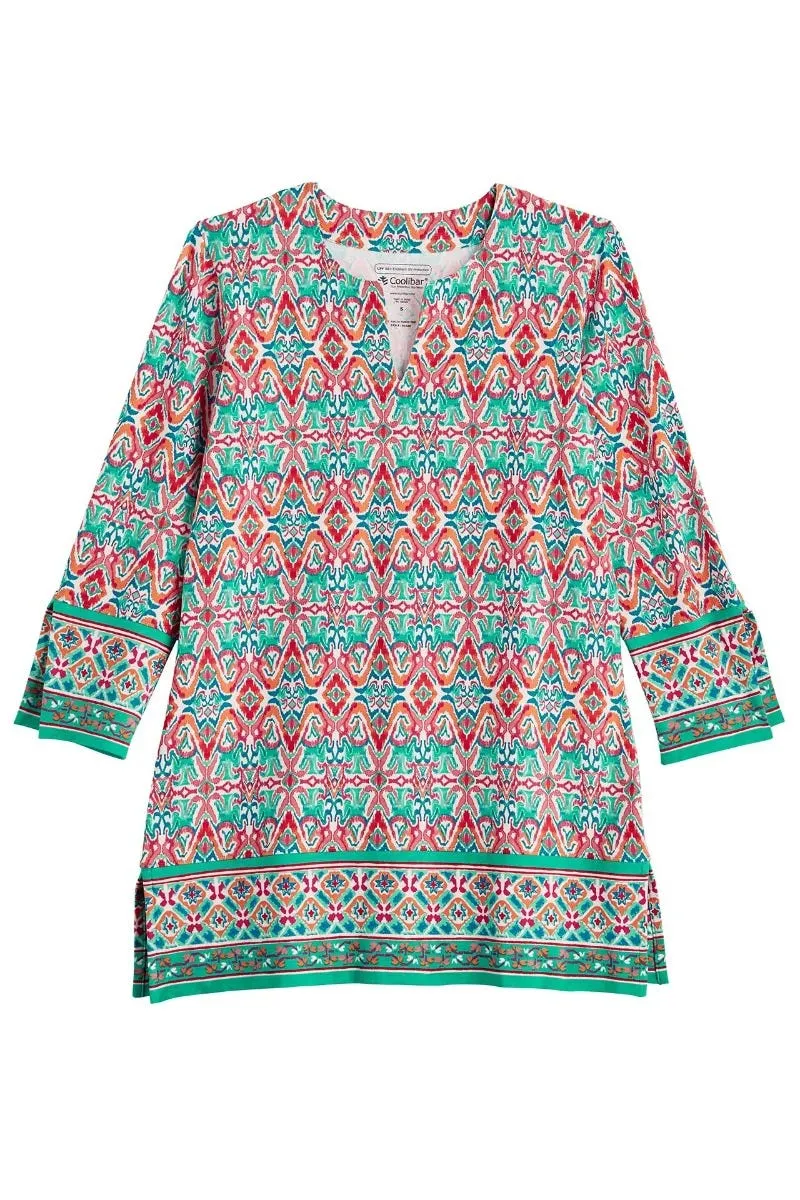 Women's St. Lucia Tunic Top  |  Multicolor Summer Ikat