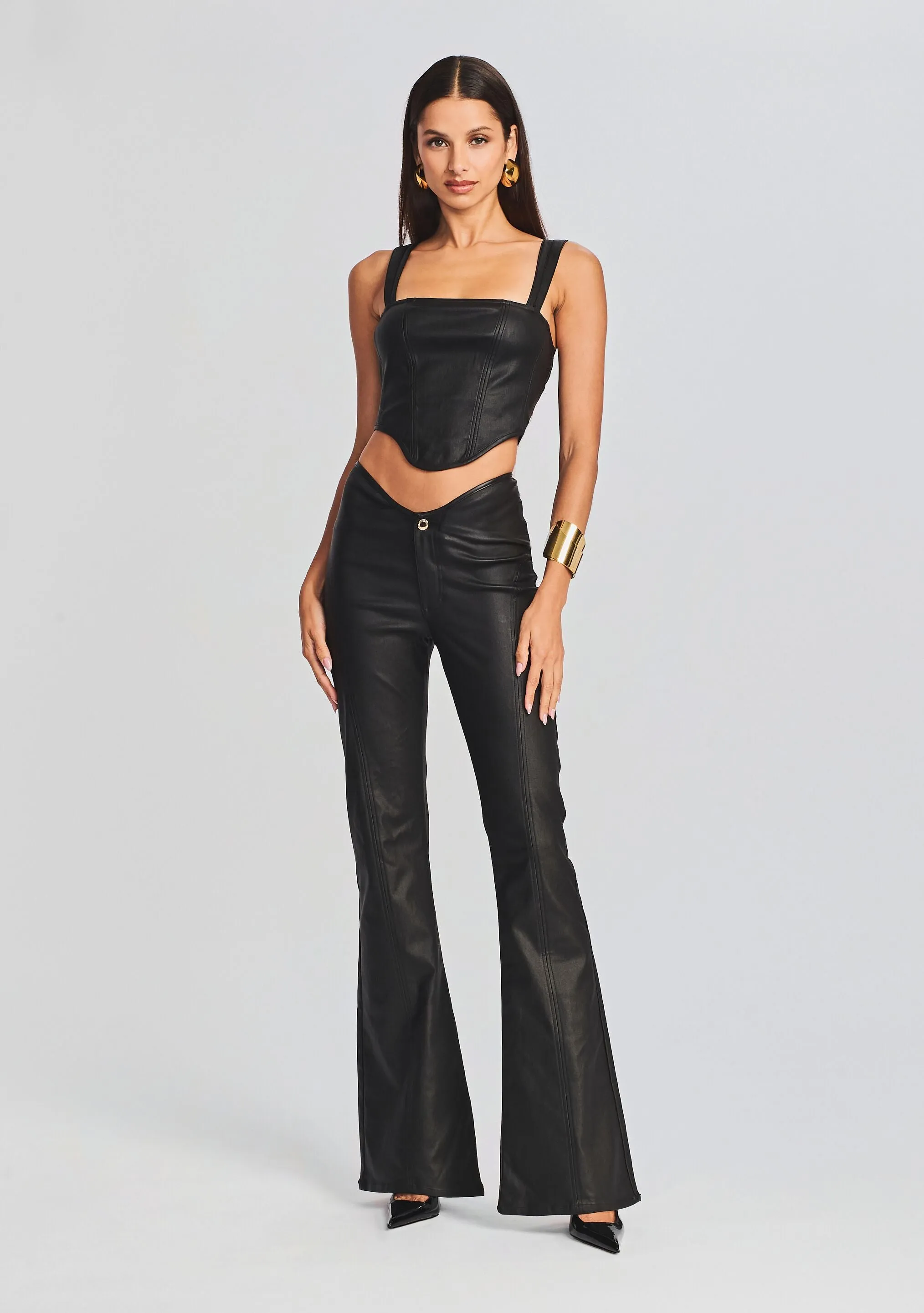 Wynona Coated Denim Pant