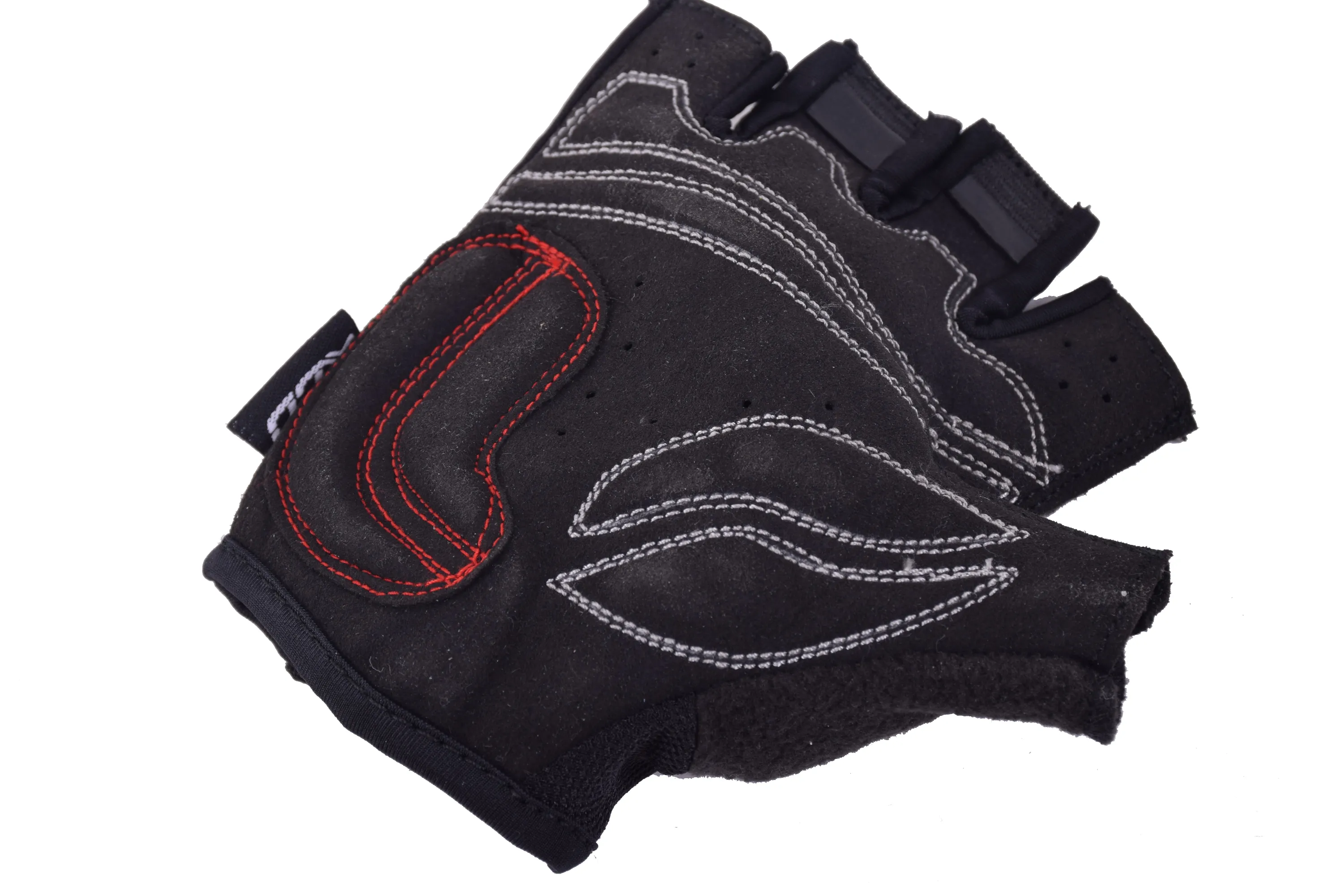 XLC ADULT LIGHTWEIGHT CYCLING RACE TRACK MITTS MULTI MATERIAL FINGERLESS PADDED GLOVES BLACK LARGE