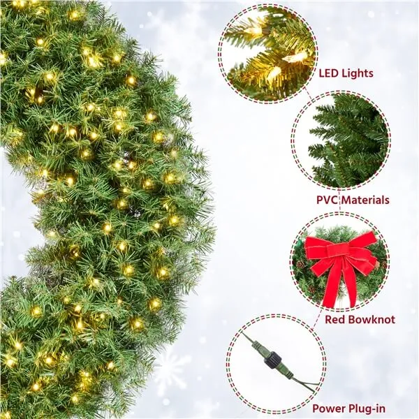 Yaheetech 48in Artificial Christmas Wreath