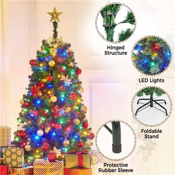 Yaheetech Pre-lit Artificial Christmas Tree