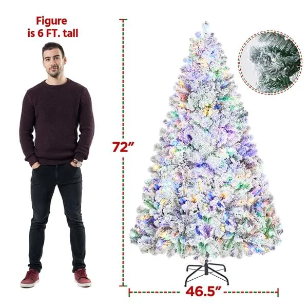 Yaheetech Pre-lit Spruce Artificial Christmas Tree